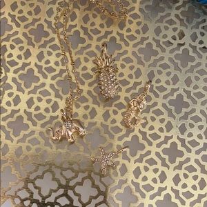 Lilly Pulitzer charm and chain bundle